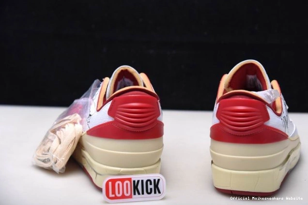 Official Maikesneakers Red Low Retro DJ4375-106 2 SP Jordan White Off-White 0702